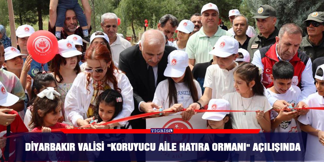 Diyarbakır Valisi "Koruyucu Aile Hatıra Ormanı" açılışında