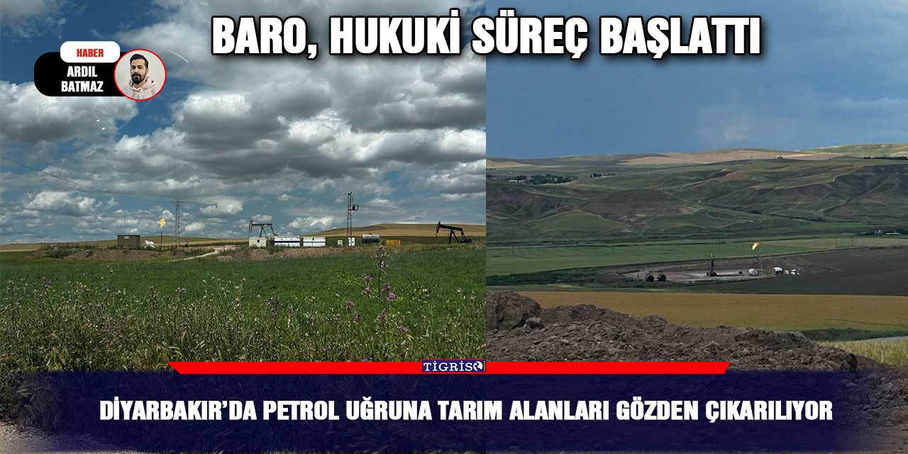 Diyarbakır’da petrol uğruna tarım alanları gözden çıkarılıyor