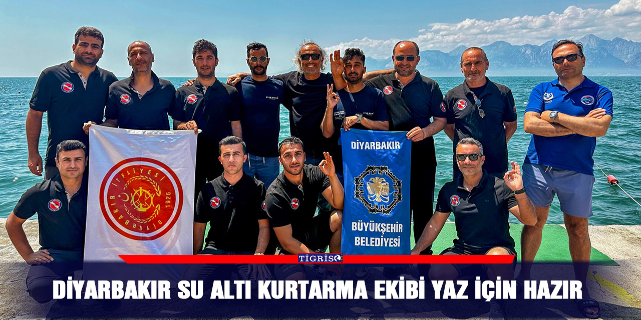 Diyarbakır su altı kurtarma ekibi yaz için hazır