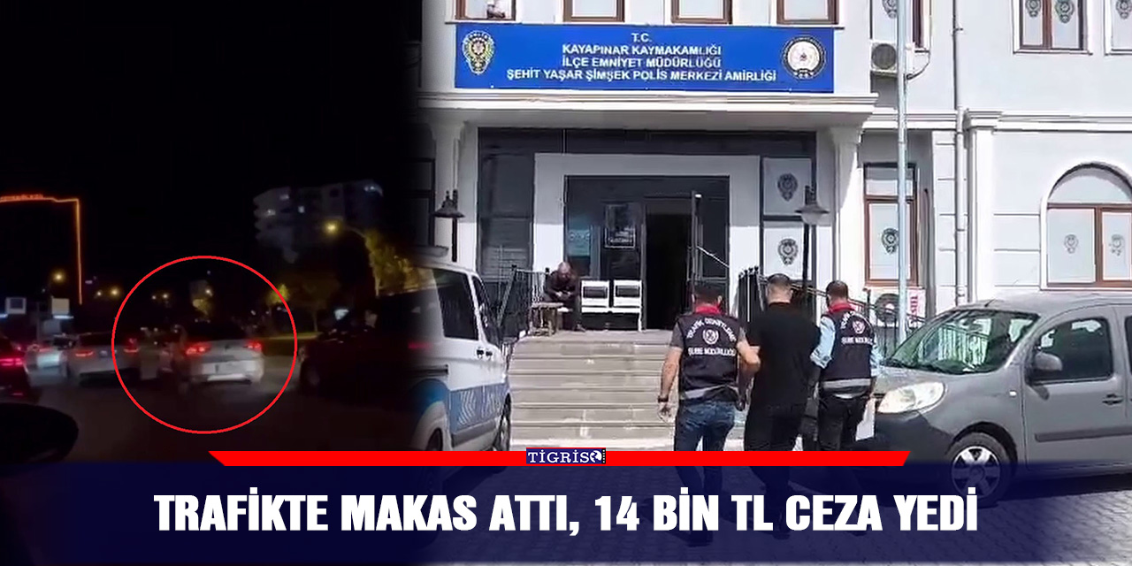 VİDEO - Trafikte makas attı, 14 bin TL ceza yedi