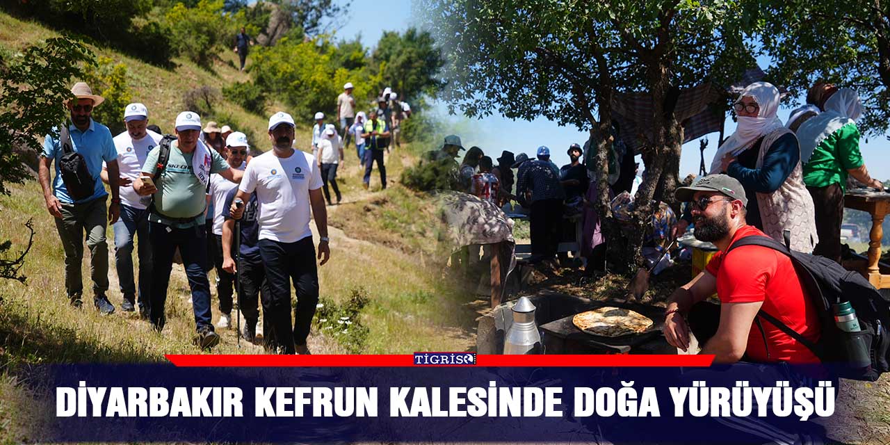VİDEO - Diyarbakır Kefrun kalesinde doğa yürüyüşü