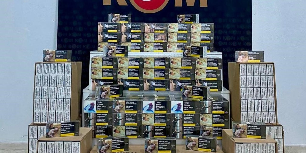 130 bin boş makaron ele geçirildi