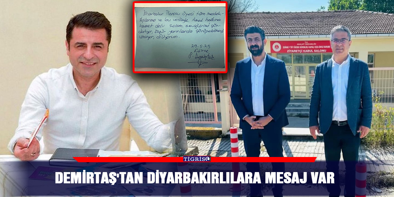 Demirtaş'tan Diyarbakırlılara mesaj var