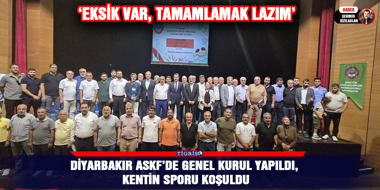 Diyarbakır ASKF’de Genel Kurul yapıldı, kentin sporu koşuldu