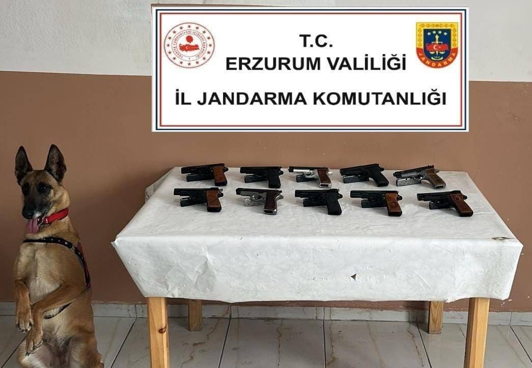 10 adet ruhsatsız tabanca ele geçirildi