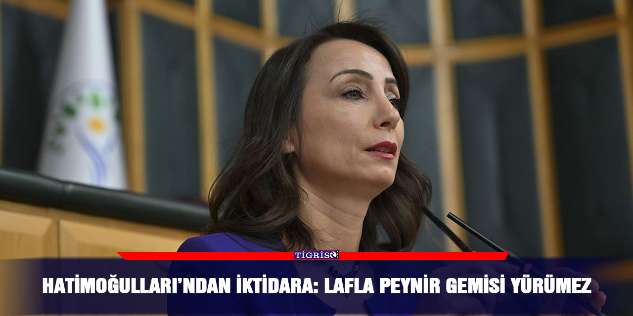 Hatimoğulları’ndan iktidara: Lafla peynir gemisi yürümez