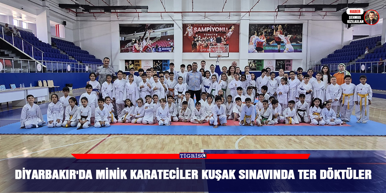 Diyarbakır'da Minik Karateciler Kuşak Sınavında Ter döktüler
