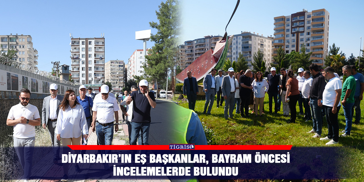 Diyarbakır’ın Eş Başkanlar, bayram öncesi incelemelerde bulundu