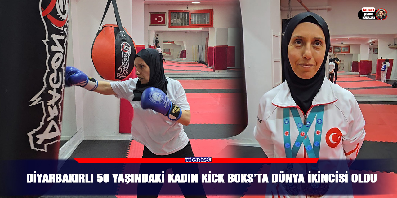 VİDEO - Diyarbakırlı 50 Yaşındaki kadın Kick Boks’ta Dünya ikincisi oldu