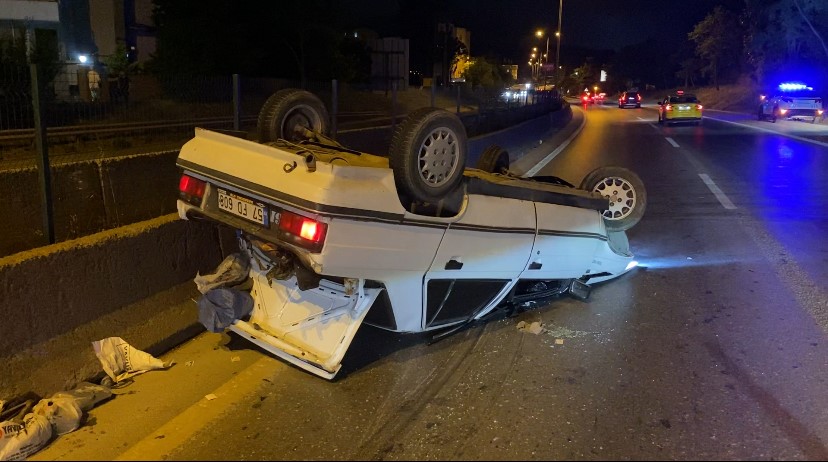 Otomobil takla attı: 2 yaralı