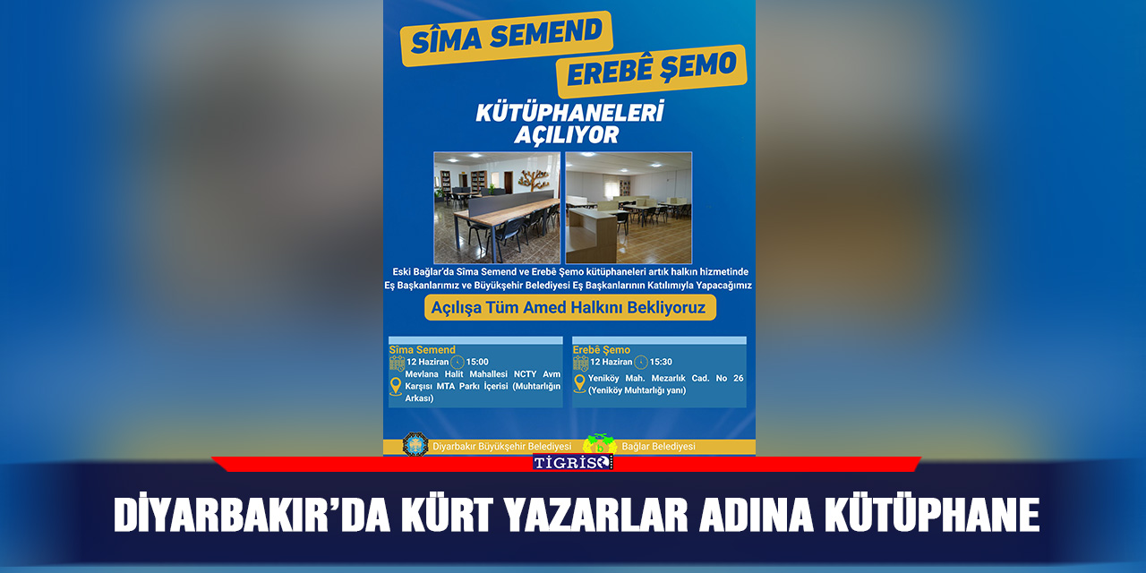 Diyarbakır’da Kürt yazarlar adına kütüphane