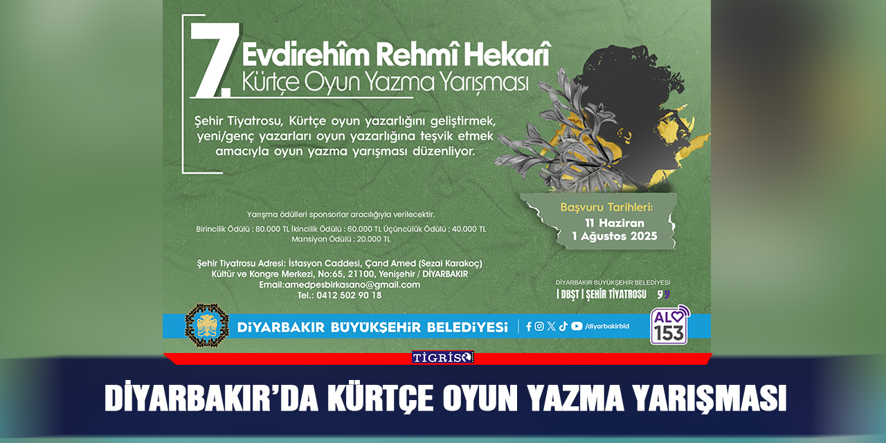 Diyarbakır’da Kürtçe oyun yazma yarışması