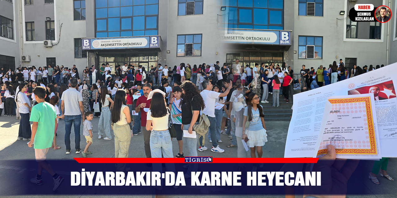 Diyarbakır'da Karne Heyecanı