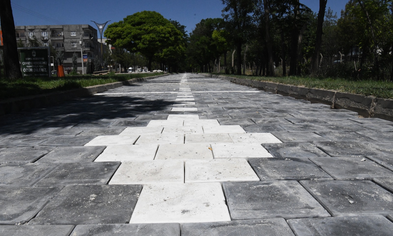 Bismil’in yürüyüş yolu yenilendi