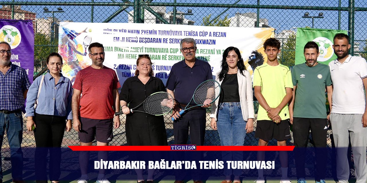 Diyarbakır Bağlar’da tenis turnuvası