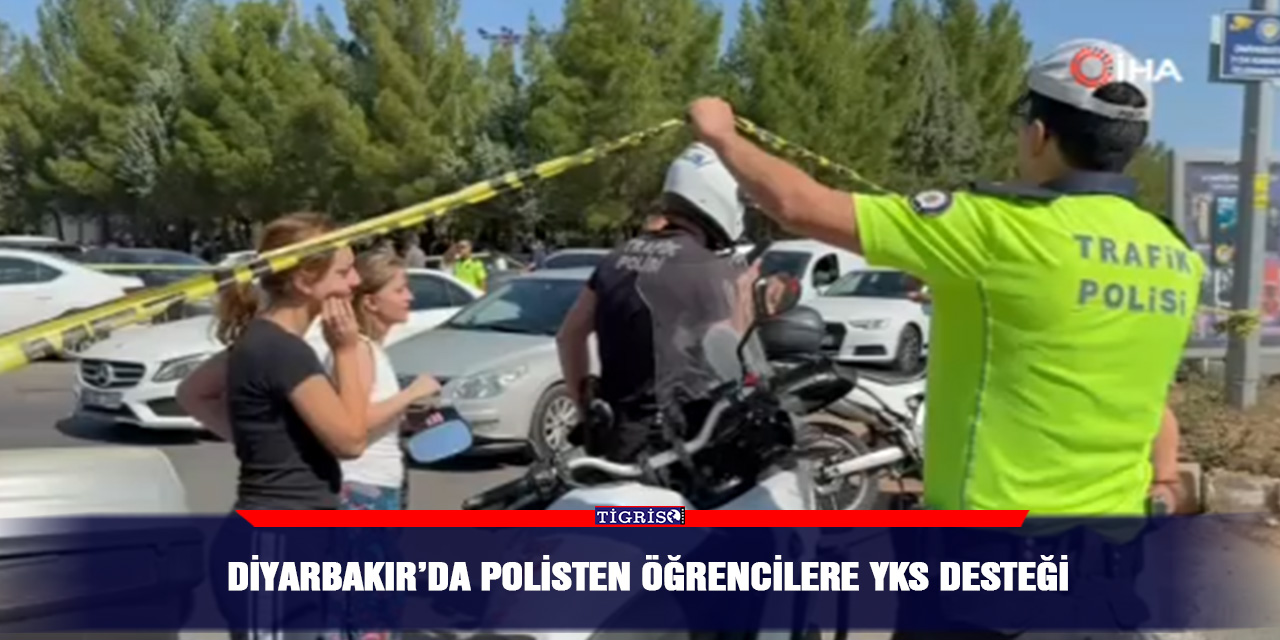 Diyarbakır’da polisten öğrencilere YKS desteği