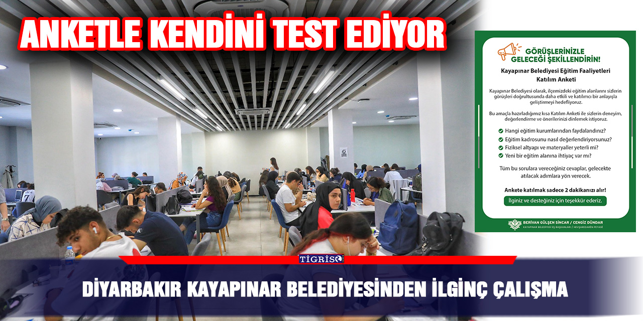 Diyarbakır Kayapınar Belediyesinden ilginç çalışma