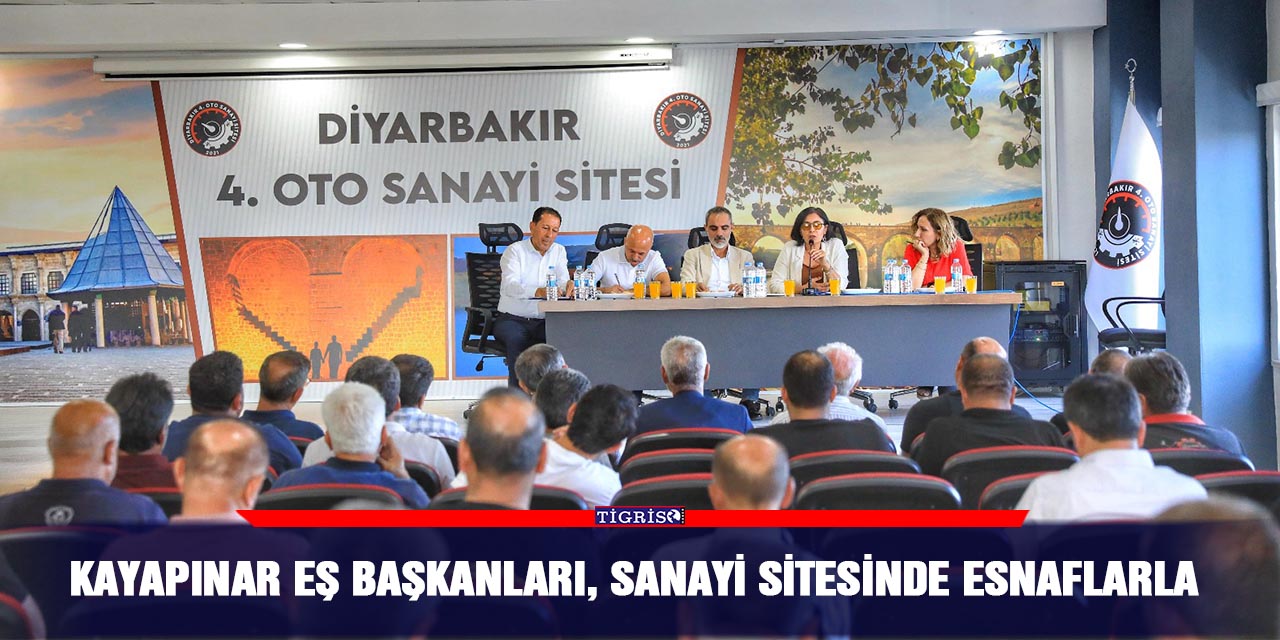 Kayapınar Eş Başkanları, sanayi sitesinde esnaflarla