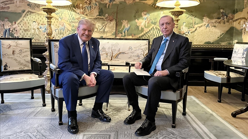 Erdoğan, Trump ile bir araya geldi