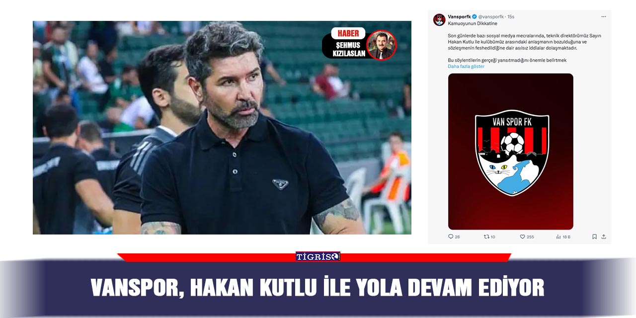 Vanspor, Hakan Kutlu ile Yola Devam Ediyor