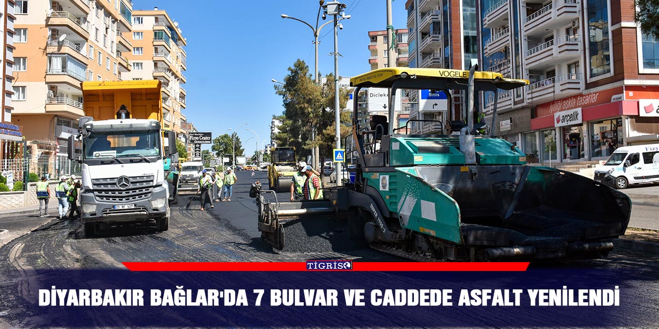 Diyarbakır Bağlar'da 7 bulvar ve caddede asfalt yenilendi