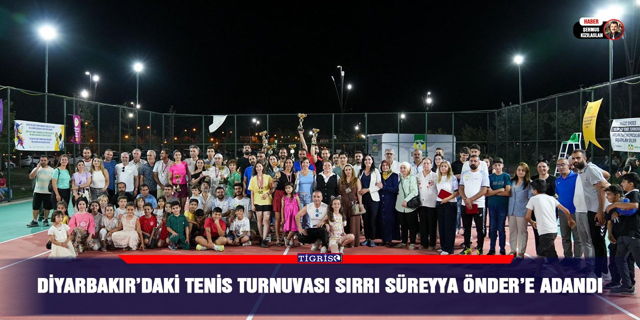 Diyarbakır’daki tenis turnuvası Sırrı Süreyya Önder’e adandı