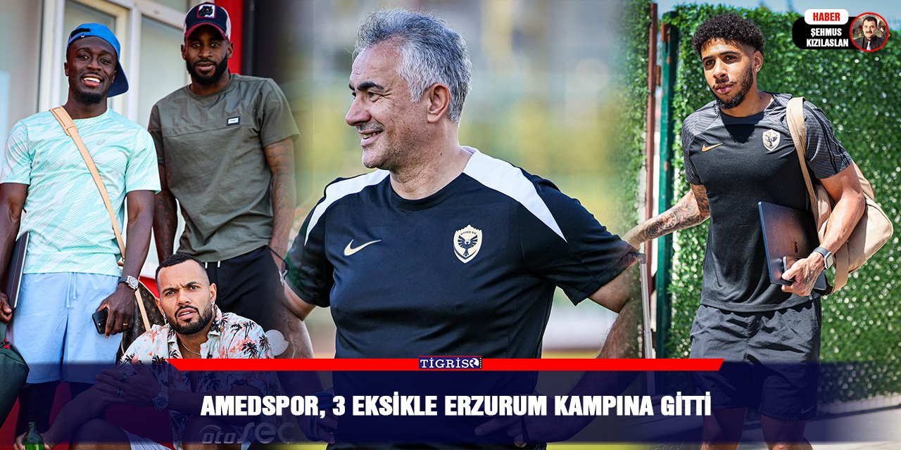 Amedspor, 3 eksikle Erzurum kampına gitti