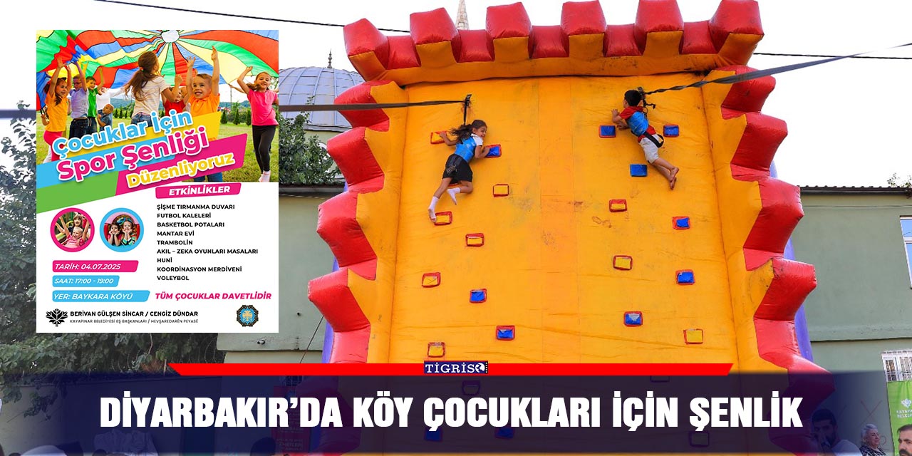 Diyarbakır’da köy çocukları için şenlik