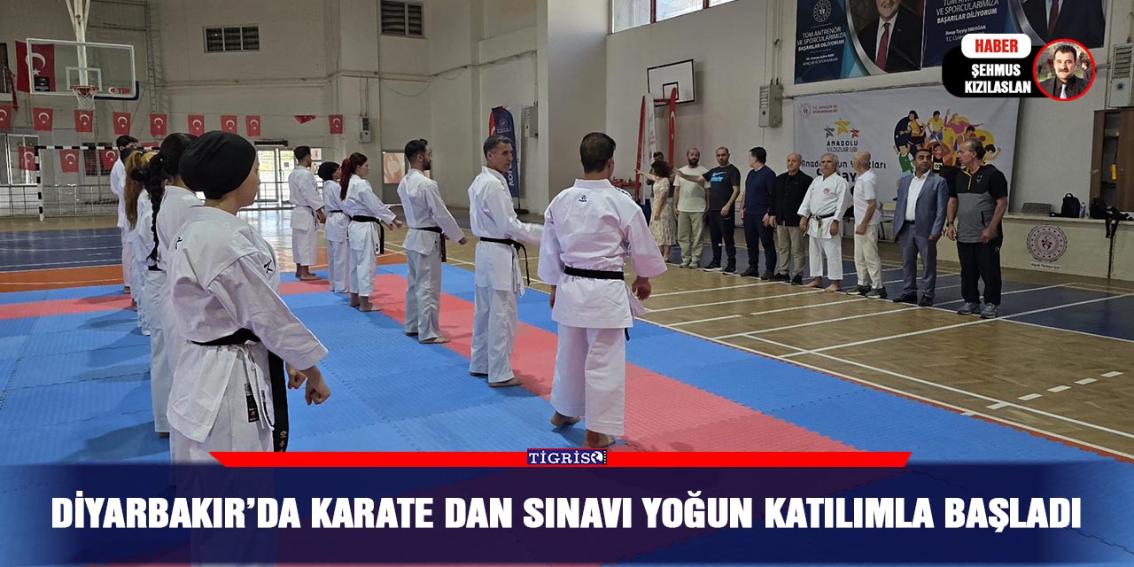 Diyarbakır’da Karate DAN Sınavı Yoğun Katılımla Başladı