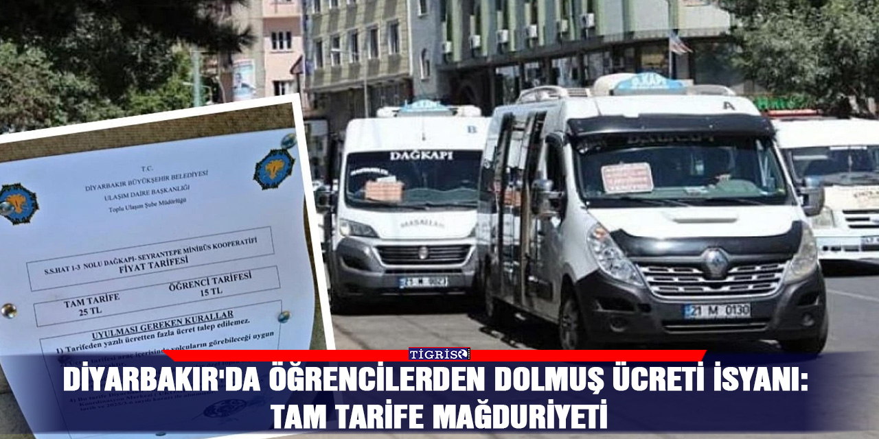 Diyarbakır'da öğrencilerden dolmuş ücreti isyanı: Tam tarife mağduriyeti