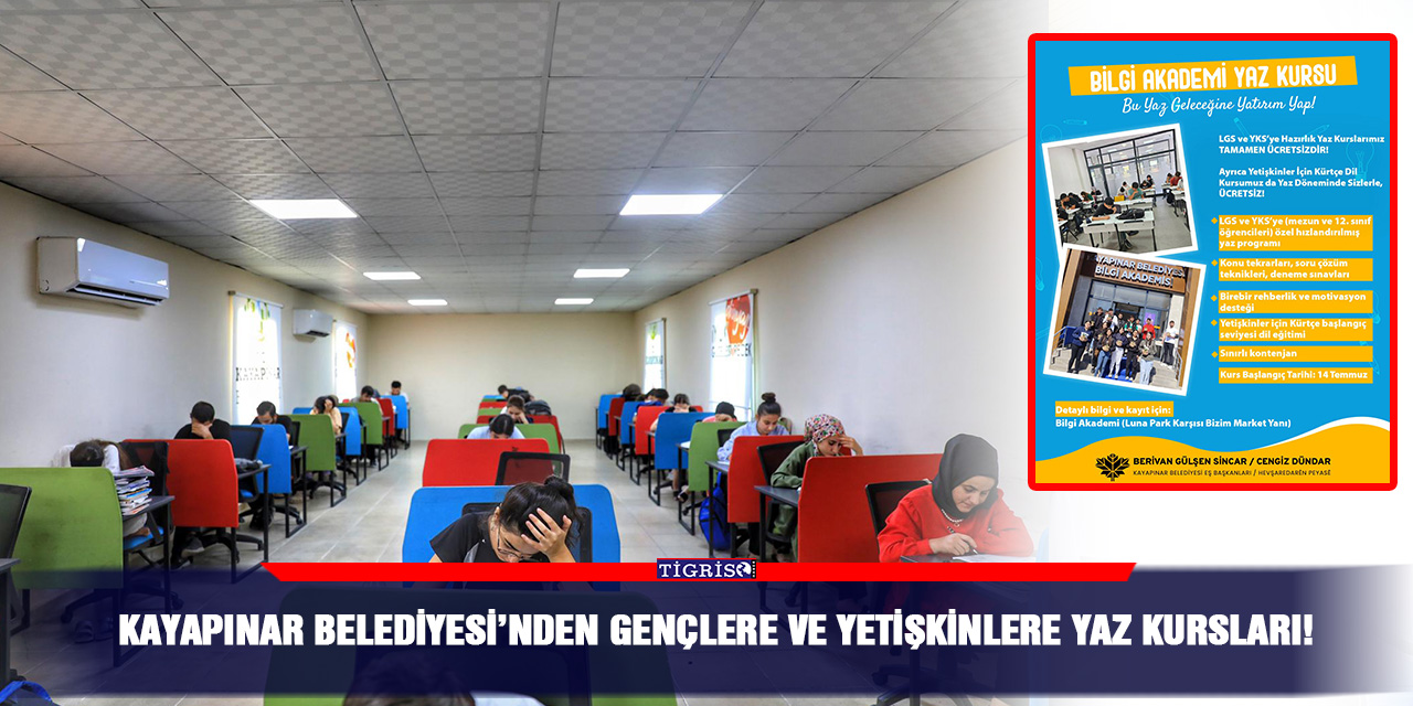 Diyarbakırlı gençlere yaz kursu