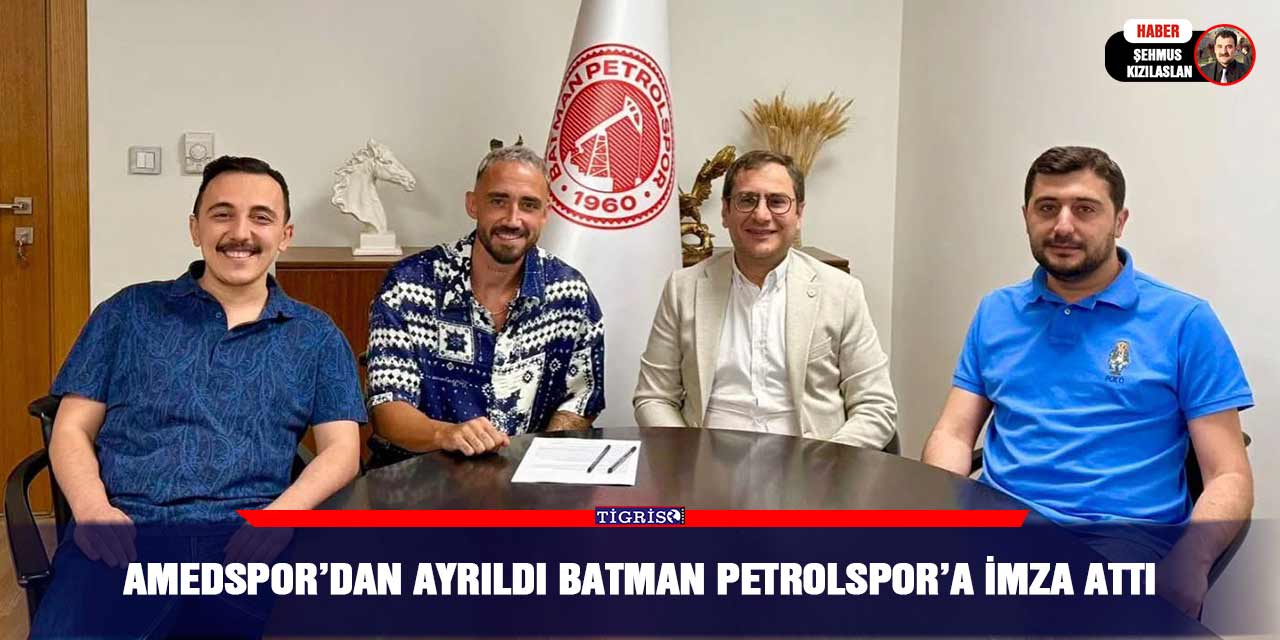 Amedspor’dan ayrıldı Batman Petrolspor’a imza attı