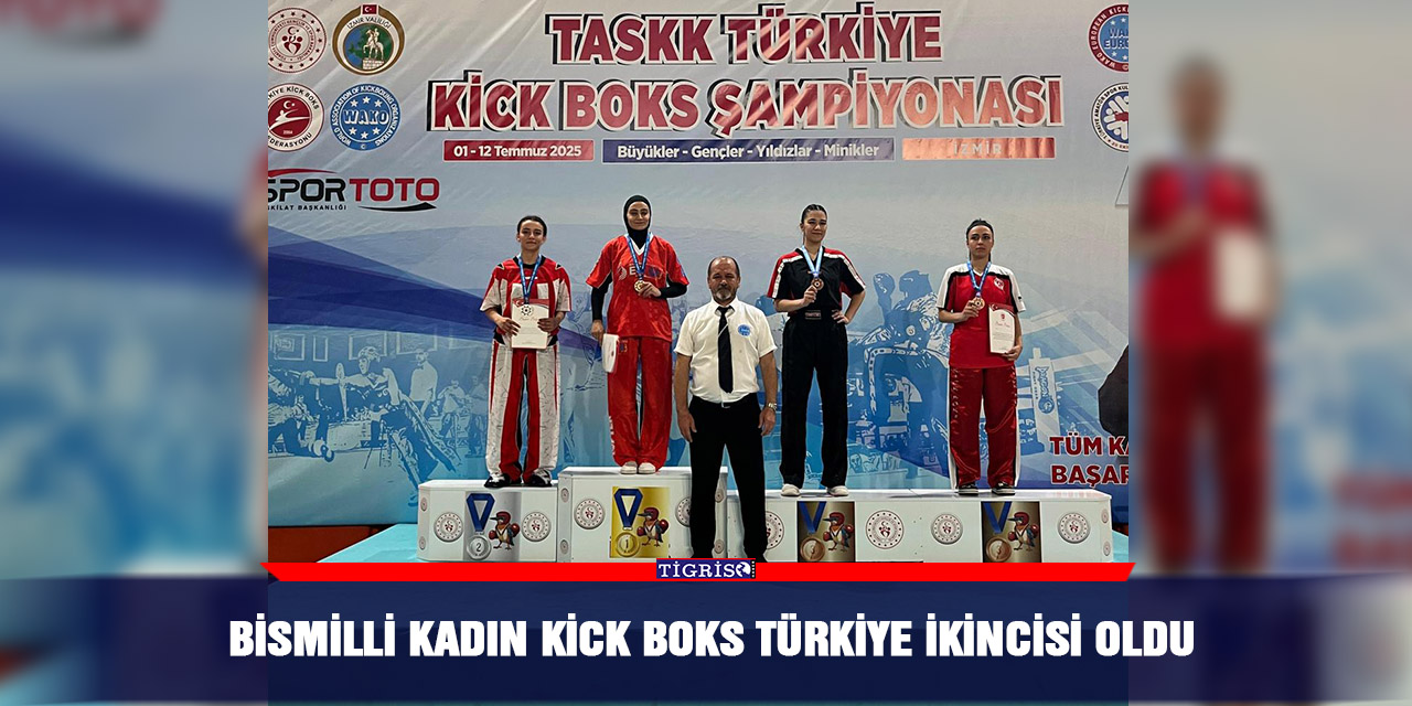 Bismilli kadın Kick Boks Türkiye İkincisi oldu