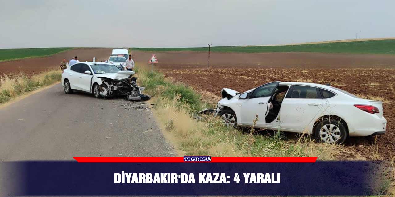 Diyarbakır'da kaza: 4 yaralı