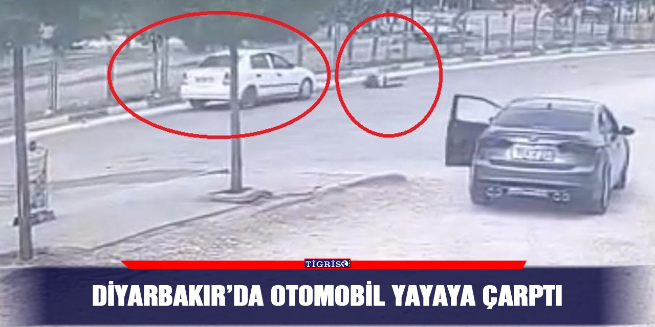 Diyarbakır’da otomobil yayaya çarptı
