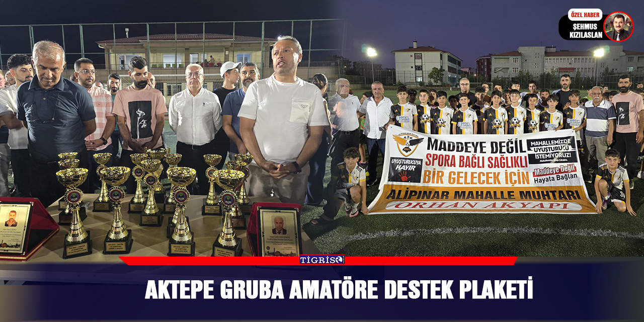 Aktepe gruba amatöre destek plaketi