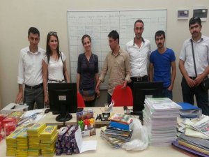 Aktivistlerden Ezidi çocuklara yardım