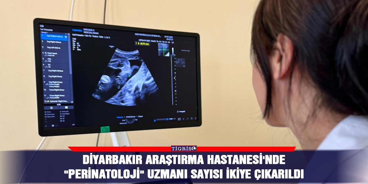 Diyarbakır Araştırma Hastanesi'nde "perinatoloji" uzmanı sayısı ikiye çıkarıldı