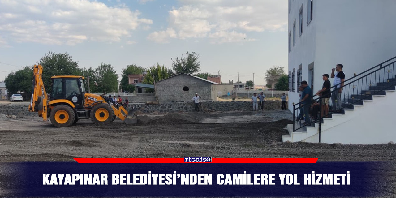Kayapınar Belediyesi’nden camilere yol hizmeti