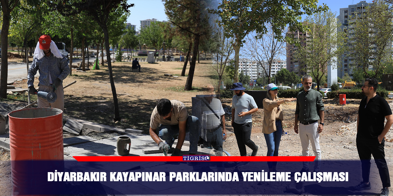 Diyarbakır Kayapınar parklarında yenileme çalışması