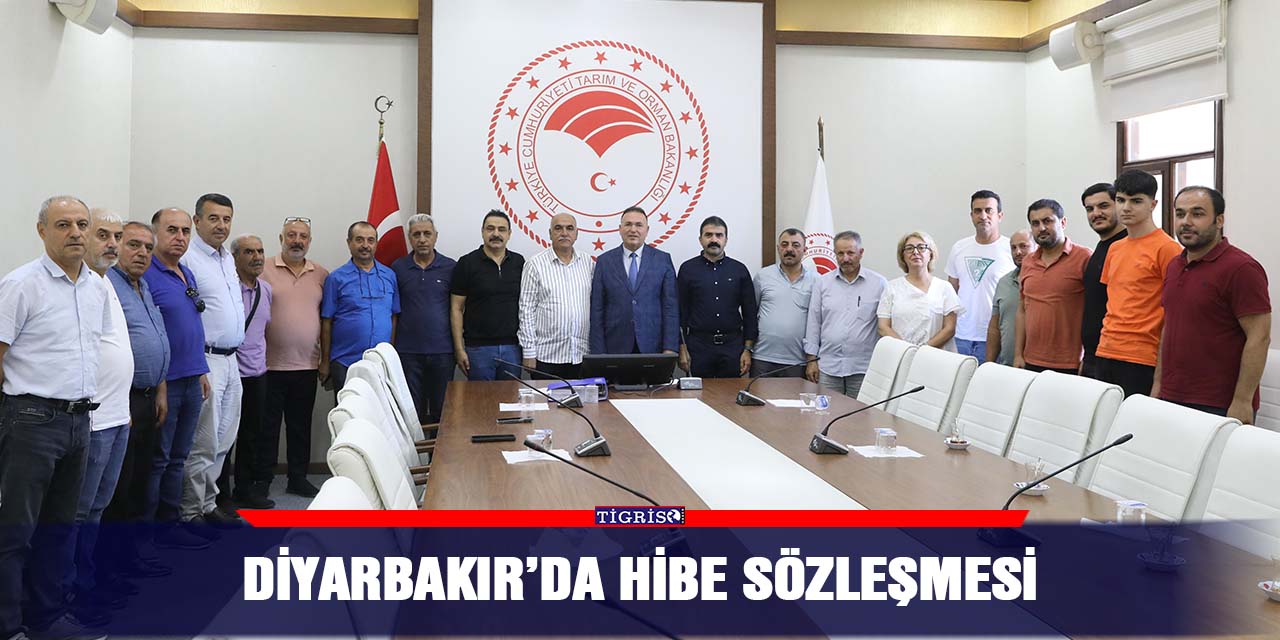 Diyarbakır’da hibe sözleşmesi