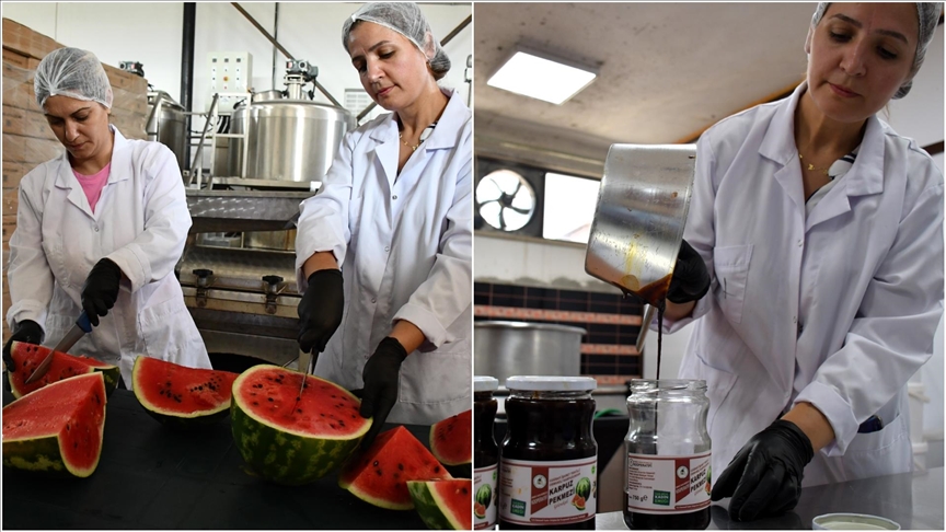 Karpuzdan pekmez ürettiler