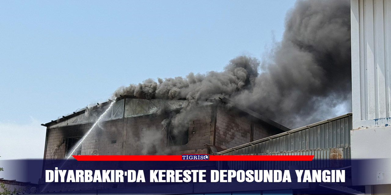 Diyarbakır'da kereste deposunda yangın