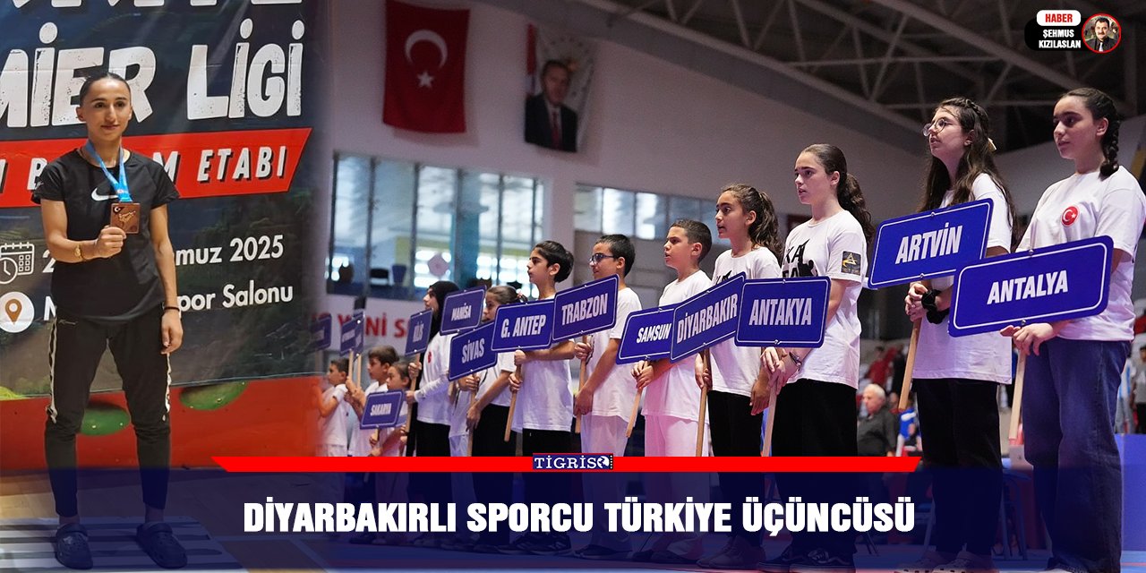 Diyarbakırlı sporcu Türkiye üçüncüsü