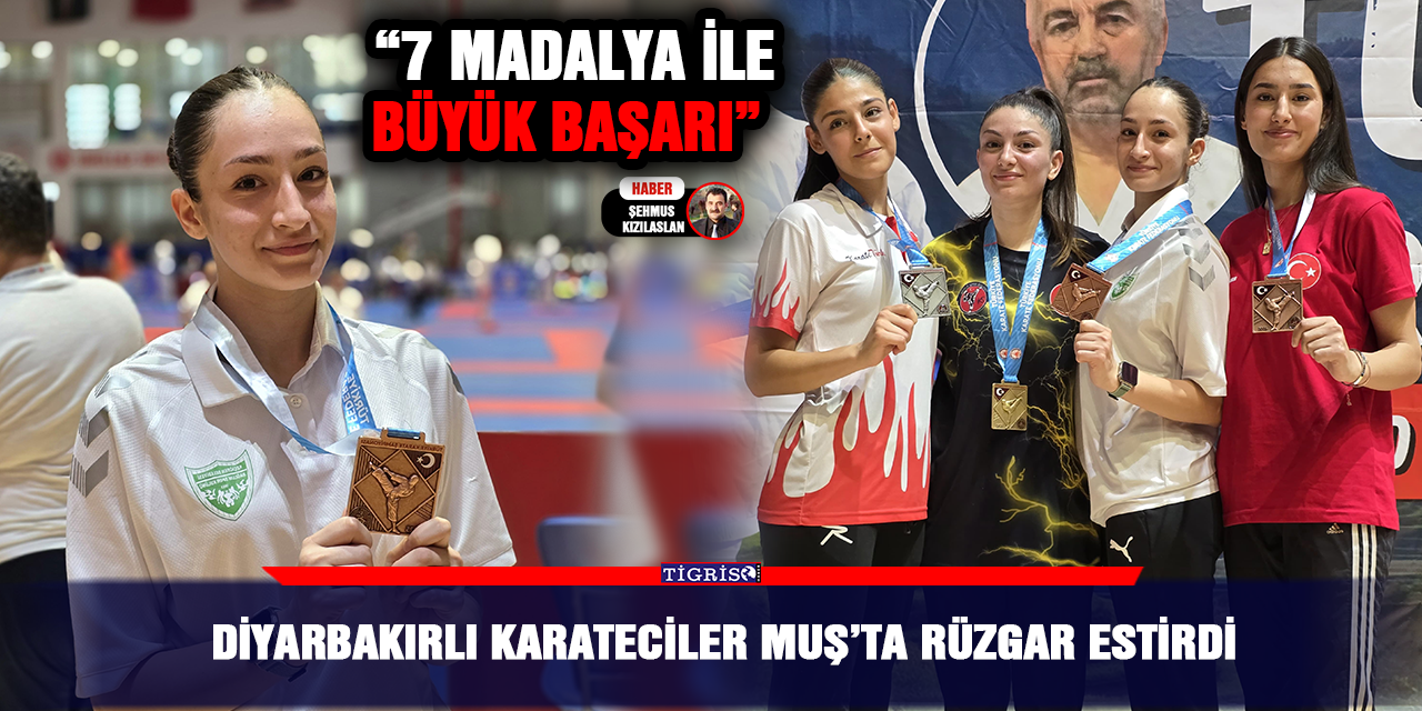 Diyarbakırlı karateciler Muş’ta rüzgar estirdi