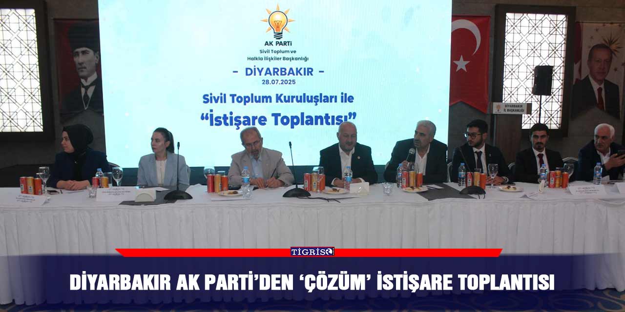 Diyarbakır AK Parti’den ‘Çözüm’ istişare toplantısı