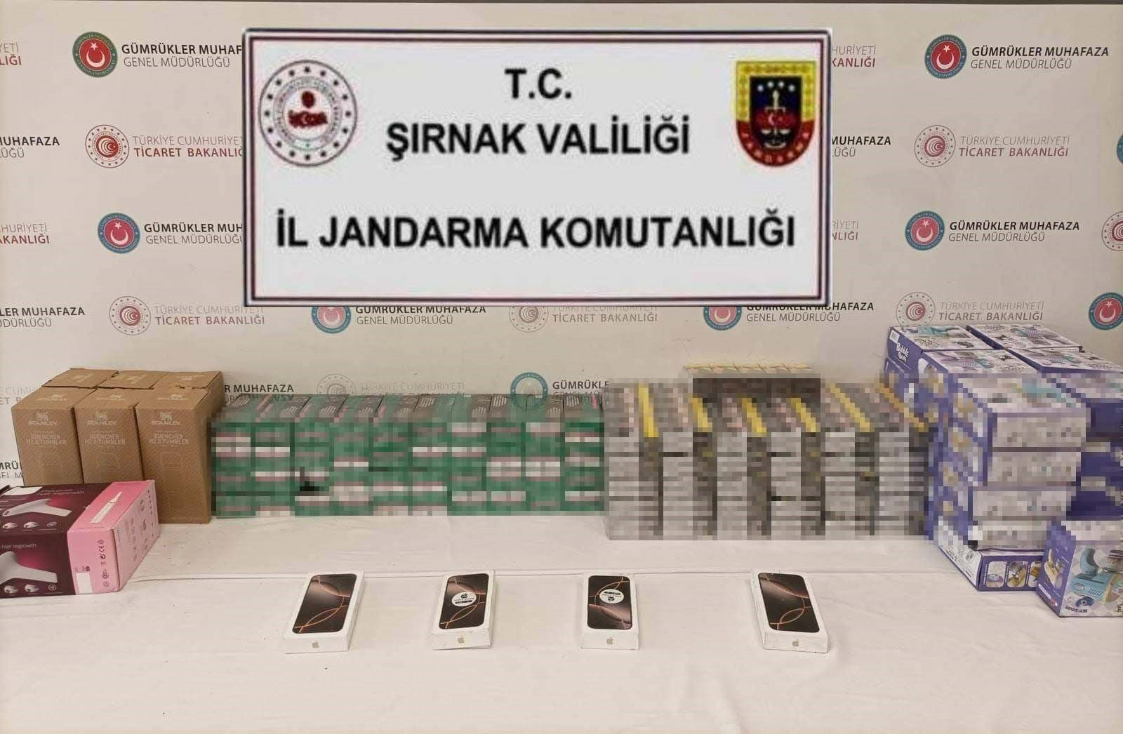 Şırnak'ta kaçakçılık operasyonu