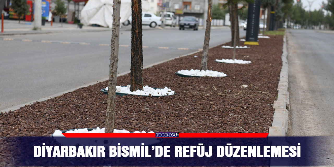 Diyarbakır Bismil’de refüj düzenlemesi