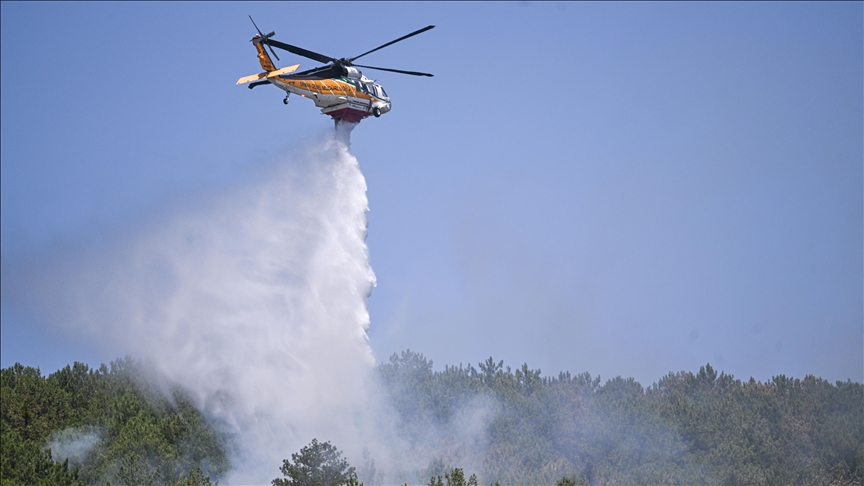 Bursa'daki orman yangını devam ediyor