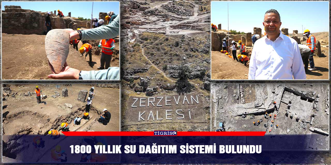 Zerzevan Kalesi'nde 1800 yıllık su dağıtım sistemi bulundu